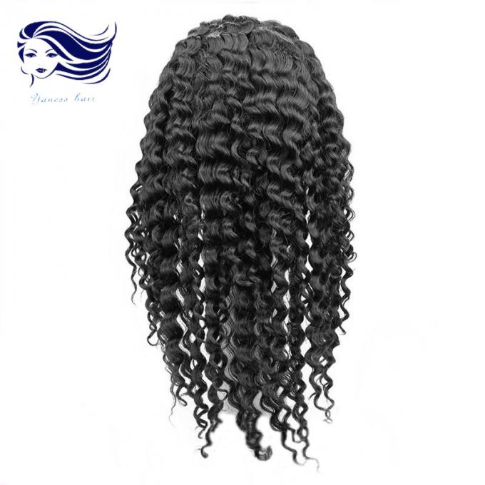 Synthetic Short Human Hair Full Lace Wigs For Black Women , Swiss Lace